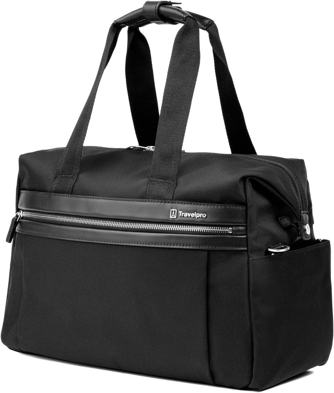 imageTravelpro Platinum Elite Carry on Soft Travel Underseat Tote Bag Weekender Overnight Men and Women165 InchBlack