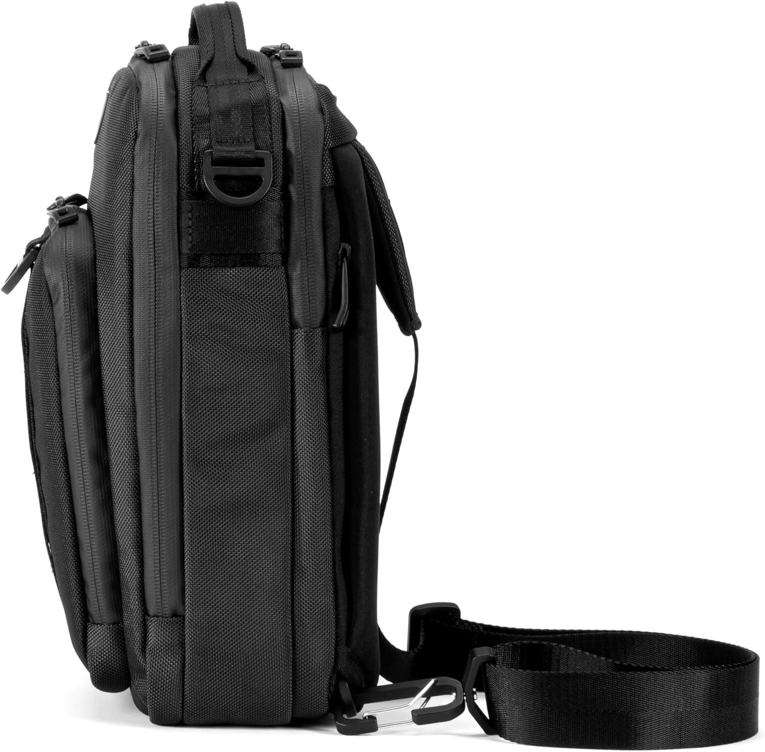 imageTravelpro unisexadult Travelpro Altitude Crossbody 6l Water Resistant Work Business Men and WomenJet Black