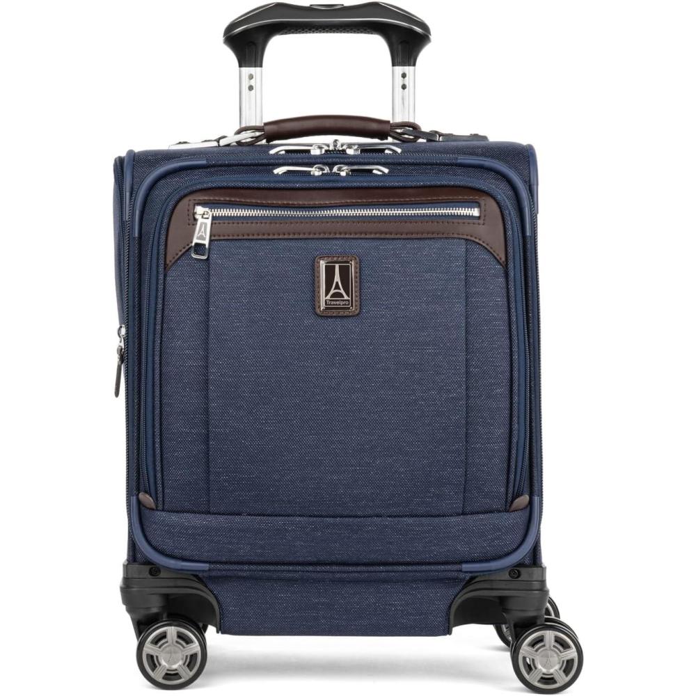 imageTravelpro Platinum Elite Carryon Spinner Tote Bag with USB Port Shadow Black 16InchTrue Navy Blue