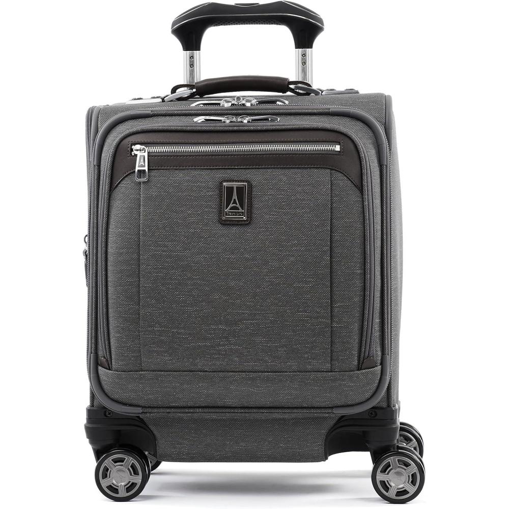 imageTravelpro Platinum Elite Carryon Spinner Tote Bag with USB Port Shadow Black 16InchVintage Grey