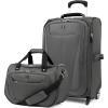 imageTravelpro Maxlite 5 Softside Expandable Upright 2 Wheel LuggageSoft Underseat Tote Lightweight Suitcase Men and Women Shadow Grey 2Piece Set Tote22Shadow Grey