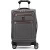 imageTravelpro Platinum Elite Softside Expandable Carry on Luggage 8 Wheel Spinner Suitcase USB Port Laptop and Tablet Sleeves Men and Women Vintage Grey Carry On 20Inch