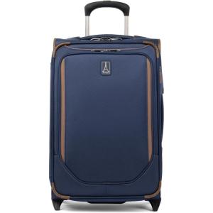 Travelpro Crew Classic Lightweight Softside Expandable Carry on Luggage, 2 Wheel Upright Rollaboard Suitcase, Men and Women, Carry On 22-Inch, Patriot Blue(Patriot Blue)
