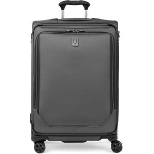 Travelpro Crew Classic Lightweight Softside Expandable Carry on Luggage, 8 Wheel Spinner Suitcase, Men and Women, Carry On 21-Inch, Titanium Grey(Titanium Grey)