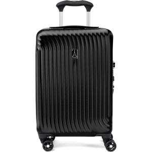 Travelpro Maxlite Air Hardside Expandable Carry on Luggage, 8 Spinner Wheels, Lightweight Hard Shell Polycarbonate Suitcase, Orchid Pink Purple, Carry On 21-Inch(Black)