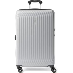 Travelpro Maxlite Air Hardside Expandable Carry on Luggage, 8 Spinner Wheels, Lightweight Hard Shell Polycarbonate Suitcase, Orchid Pink Purple, Carry On 21-Inch(Metallic Silver)