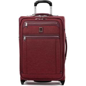 Travelpro Platinum Elite Softside Expandable Carry on Luggage, 2 Wheel Upright Suitcase, USB Port, Men and Women, Shadow Black, Carry On 22-Inch(Bordeaux)