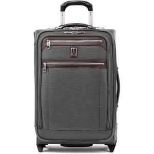 Travelpro Platinum Elite Softside Expandable Carry on Luggage, 2 Wheel Upright Suitcase, USB Port, Men and Women, Shadow Black, Carry On 22-Inch(Vintage Grey)