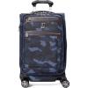 imageTravelpro Platinum Elite Softside Expandable Checked Luggage 8 Wheel Spinner Suitcase TSA Lock Men and Women Navy Camouflage Checked Medium 25InchNavy Camouflage