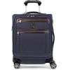 imageTravelpro Platinum Elite Softside Expandable Checked Luggage 8 Wheel Spinner Suitcase TSA Lock Men and Women Navy Camouflage Checked Medium 25InchTrue Navy Blue