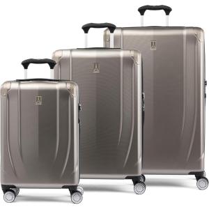 Travelpro Pathways 3 Hardside Expandable Luggage, 8 Spinner Wheels, Lightweight Hard Shell Suitcase, 3 Piece Set (21/25/28), Royal Blue(Champagne)