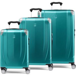 Travelpro Pathways 3 Hardside Expandable Luggage, 8 Spinner Wheels, Lightweight Hard Shell Suitcase, 3 Piece Set (21/25/28), Royal Blue(Kayak Teal)