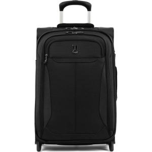Travelpro Tourlite Softside 22″ Expandable Carry-On Rollaboard (2-Wheel) Lightweight Luggage, Black Suitcase(Black)