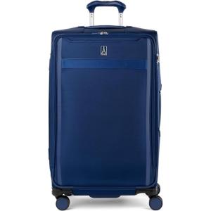 Travelpro VersaPack+ Lightweight Softside Expandable Checked Luggage, 8 Spinner Suitcase, TSA Lock, Men and Women, Checked Large 29-Inch, Elemental Blue(Estate Blue)
