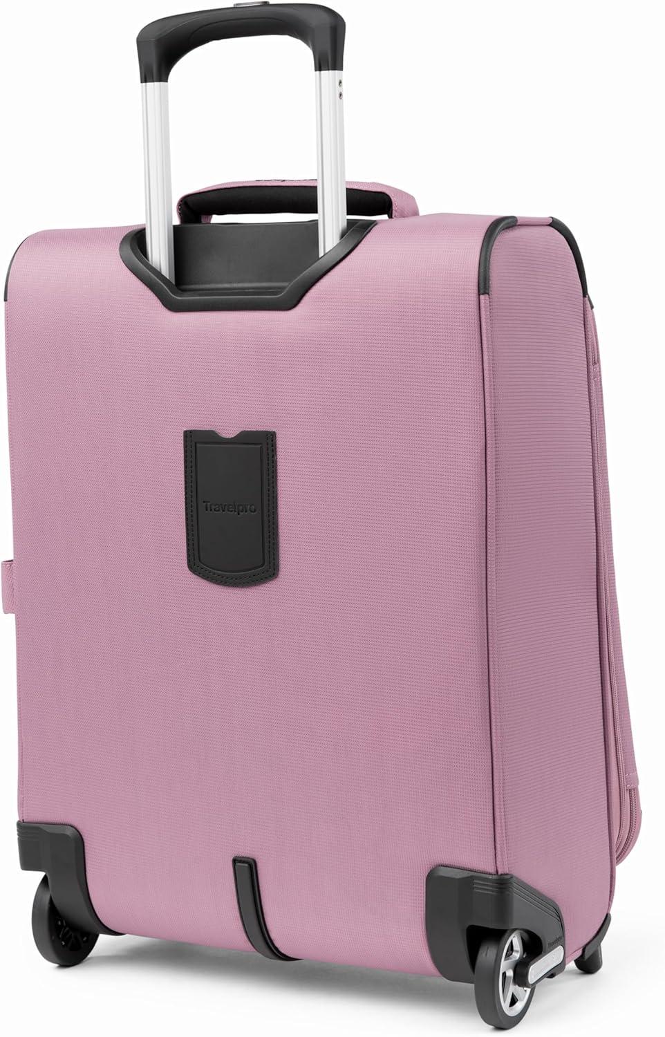 imageTravelpro Maxlite 5 Softside Expandable Upright 2 Wheel Carryon Luggage Lightweight 20Inch BlackOrchid Pink Purple