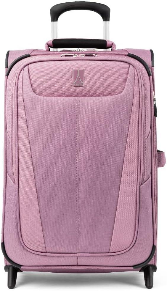 imageTravelpro Maxlite 5 Softside Expandable Upright 2 Wheel Carryon Luggage Lightweight 20Inch BlackOrchid Pink Purple