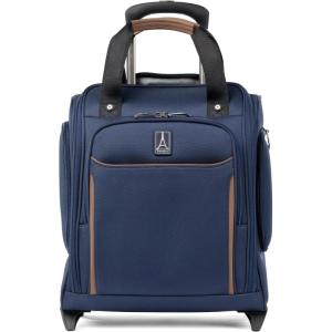 Travelpro Crew Classic Lightweight Softside Luggage, Rolling Underseat Carry on Bag, 14″ Laptop or Tablet Sleeve, Men and Women, 17-Inch, Black(Patriot Blue)