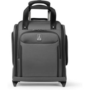 Travelpro Crew Classic Lightweight Softside Luggage, Rolling Underseat Carry on Bag, 14″ Laptop or Tablet Sleeve, Men and Women, 17-Inch, Black(Titanium Grey)
