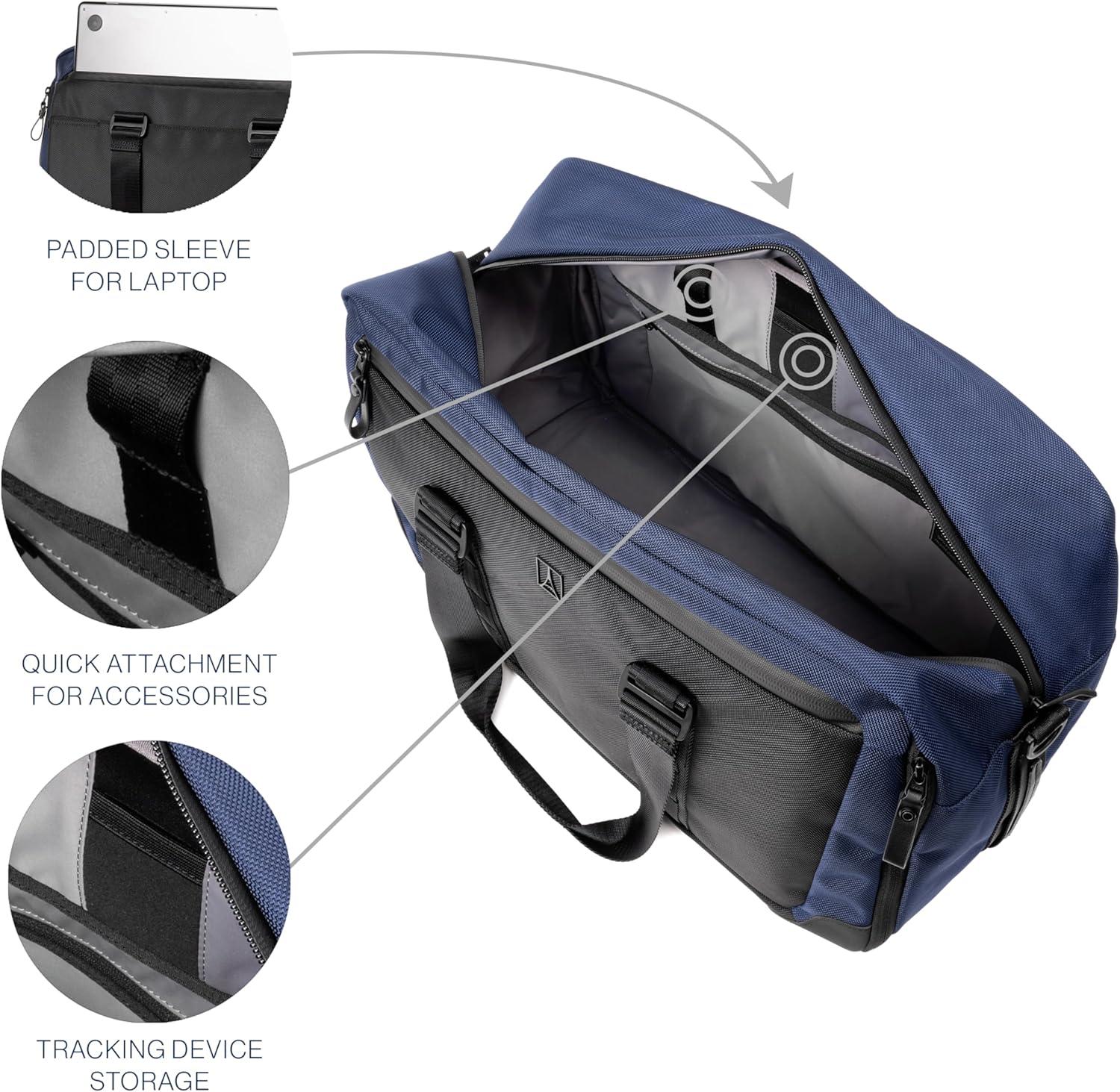 imageTravelpro Altitude Double Expansion Travel Duffel Bag 4048L Weekender Overnight Water Resistant Men and WomenAviator Navy