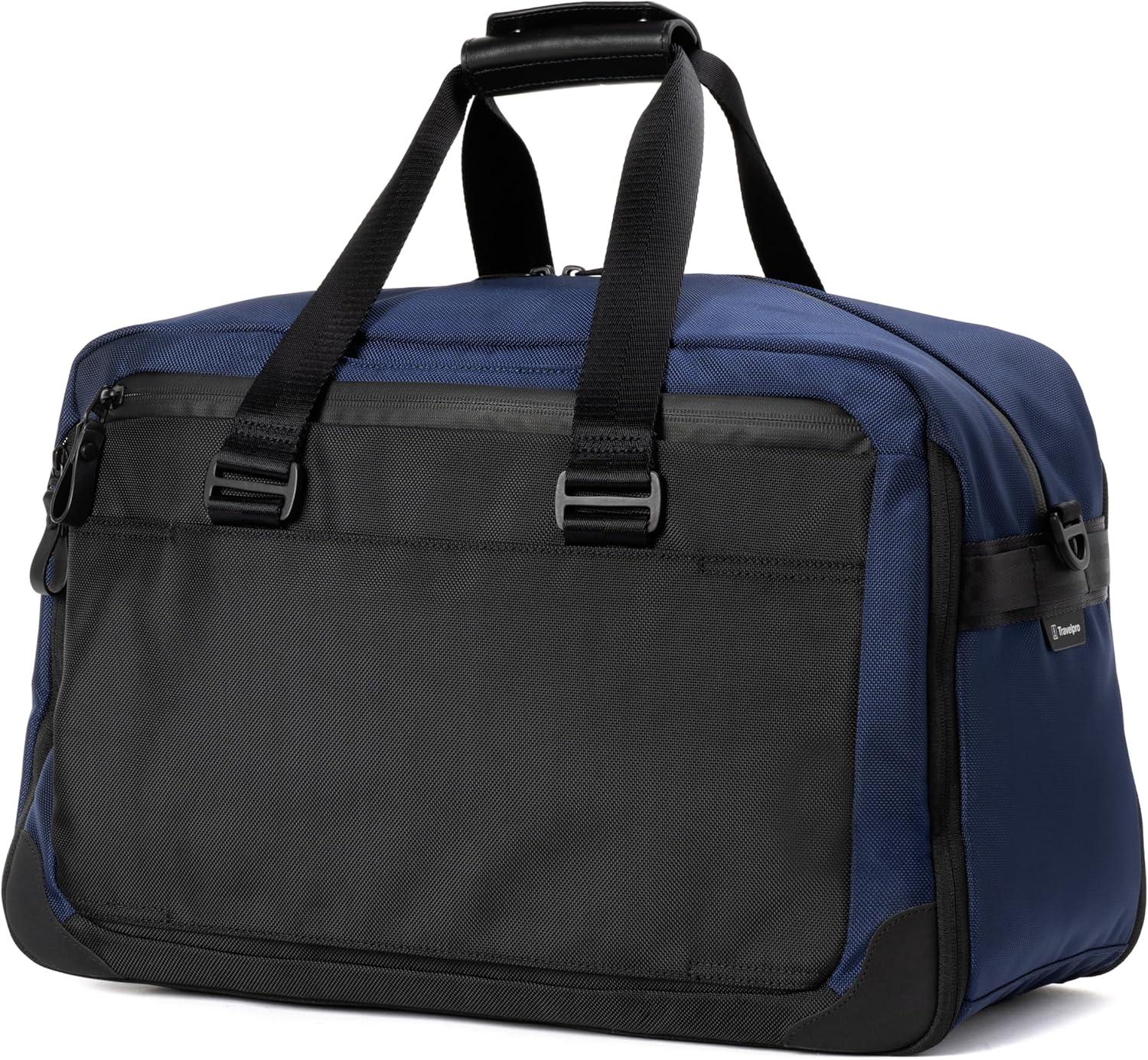 imageTravelpro Altitude Double Expansion Travel Duffel Bag 4048L Weekender Overnight Water Resistant Men and WomenAviator Navy