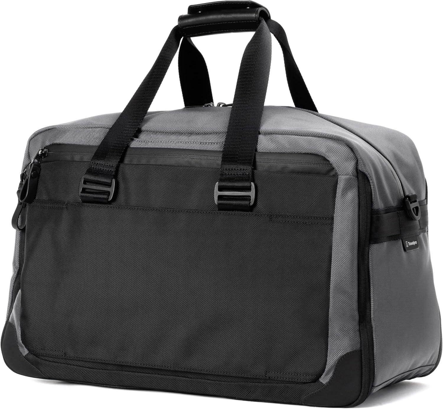 imageTravelpro Altitude Double Expansion Travel Duffel Bag 4048L Weekender Overnight Water Resistant Men and WomenFalcon Grey