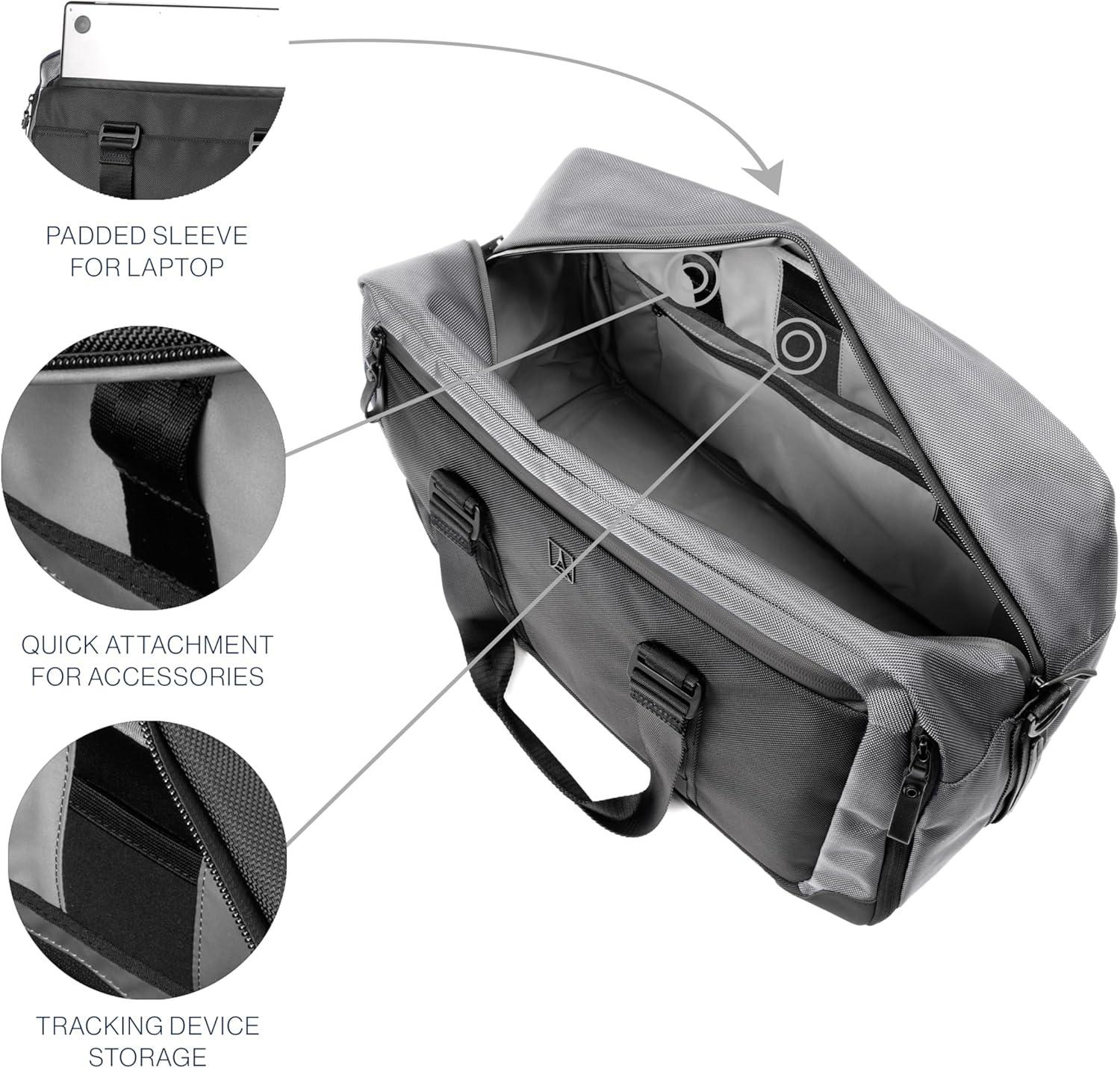 imageTravelpro Altitude Double Expansion Travel Duffel Bag 4048L Weekender Overnight Water Resistant Men and WomenFalcon Grey