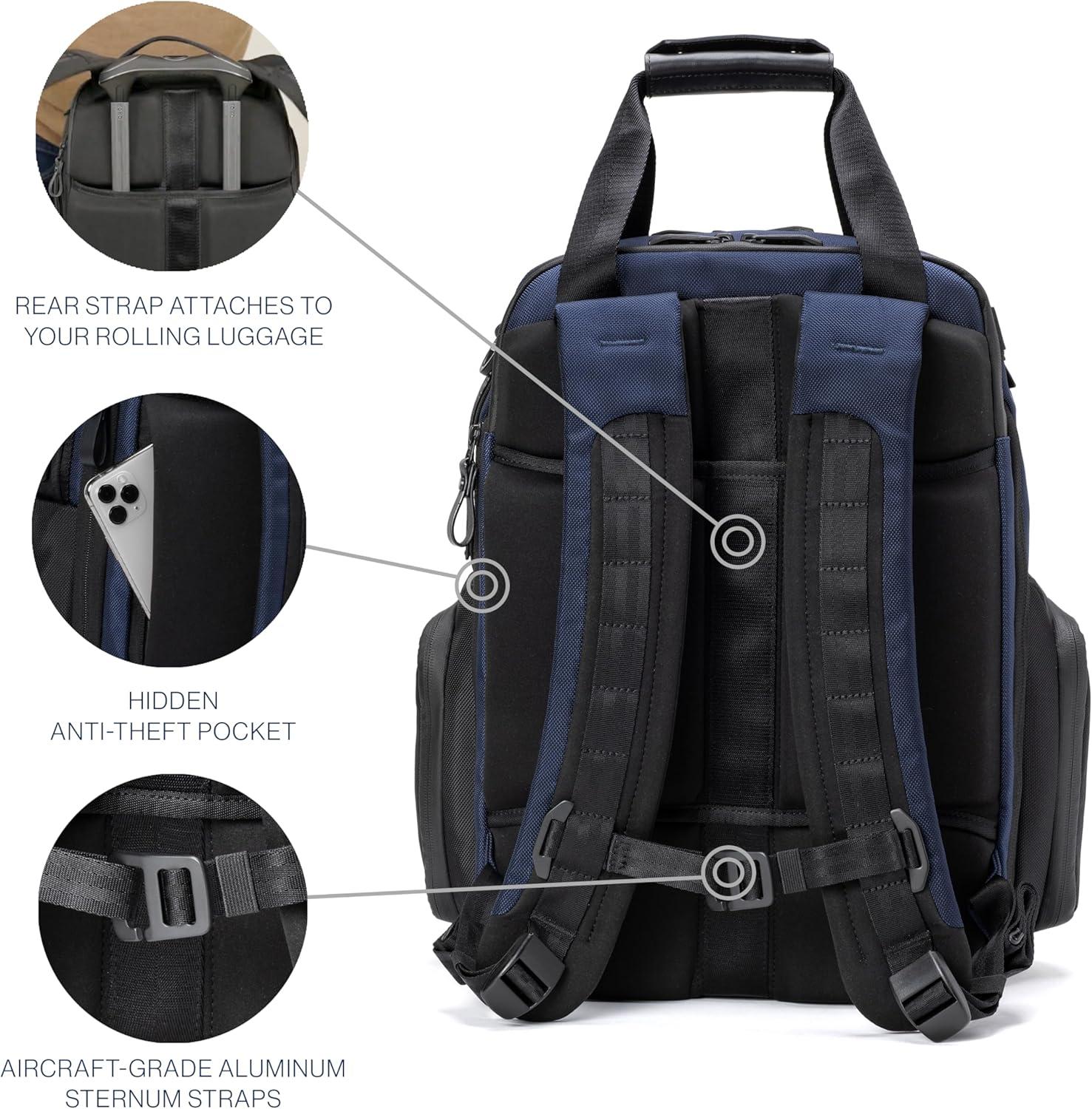imageTravelpro Altitude Medium Expandable Travel Laptop Backpack 2530L 16 Inch Laptop Water Resistant Work Business Men and Women Falcon GreyAviator Navy