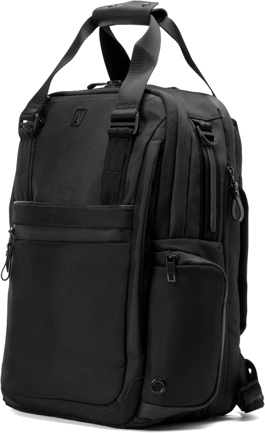 imageTravelpro Altitude Medium Expandable Travel Laptop Backpack 2530L 16 Inch Laptop Water Resistant Work Business Men and Women Falcon GreyJet Black