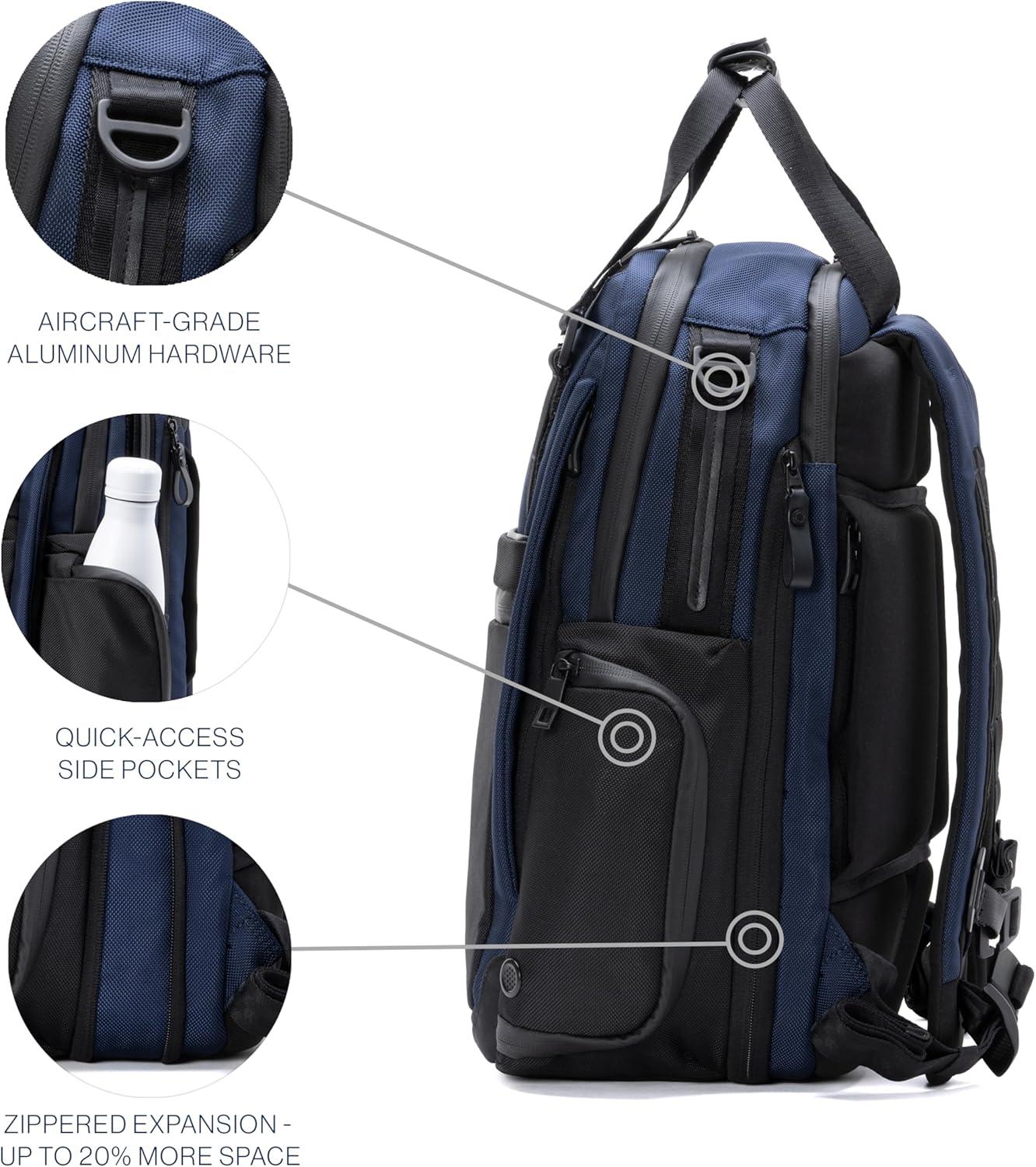 imageTravelpro Altitude Medium Expandable Travel Laptop Backpack 2530L 16 Inch Laptop Water Resistant Work Business Men and Women Falcon GreyStellar NavyGrey