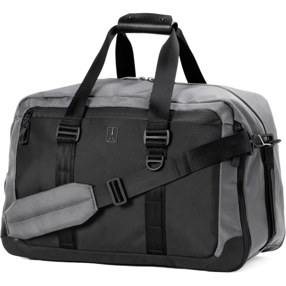 imageTravelpro Altitude Double Expansion Travel Duffel Bag 4048L Weekender Overnight Water Resistant Men and WomenFalcon Grey