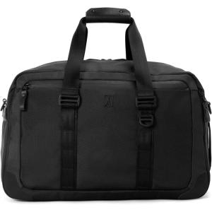 Travelpro Altitude Double Expansion Travel Duffel Bag, 40-48L, Weekender, Overnight, Water Resistant, Men and Women(Jet Black)