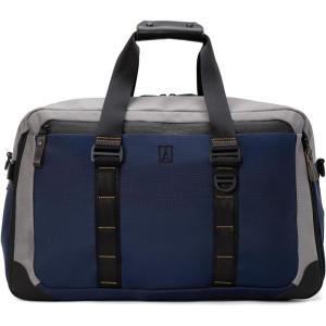 Travelpro Altitude Double Expansion Travel Duffel Bag, 40-48L, Weekender, Overnight, Water Resistant, Men and Women(Stellar Navy/Grey)