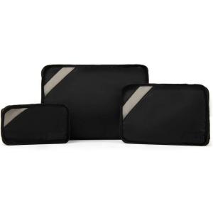 Travelpro Essentials-Packing Cubes, Black, 3-Pack (S/M/L)(Black)