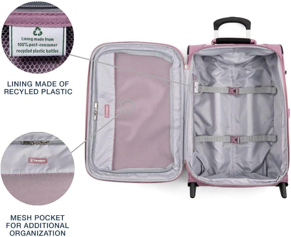 imageTravelpro Maxlite 5 Softside Expandable Upright 2 Wheel Carryon Luggage Lightweight 21Inch BlackOrchid Pink Purple