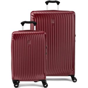 Travelpro Maxlite Air Hardside Expandable Checked Luggage, 8 Spinner Wheels, Lightweight Hard Shell Polycarbonate Suitcase, Ensign Blue, Checked Medium 25-Inch(Cabernet)