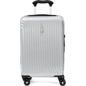 Travelpro Maxlite Air Hardside Expandable Checked Luggage, 8 Spinner Wheels, Lightweight Hard Shell Polycarbonate Suitcase, Ensign Blue, Checked Medium 25-Inch(Metallic Silver)