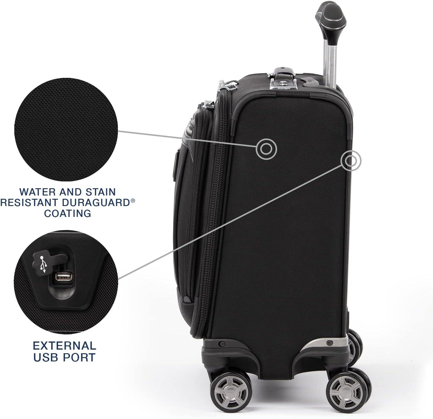 imageTravelpro Platinum Elite Underseat Spinner Tote Bag with USB PortShadow Black