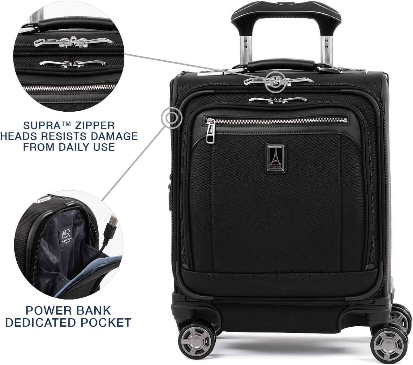 imageTravelpro Platinum Elite Underseat Spinner Tote Bag with USB PortShadow Black