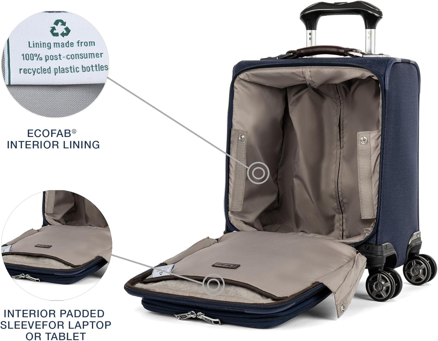 imageTravelpro Platinum Elite Underseat Spinner Tote Bag with USB PortTrue Navy Blue