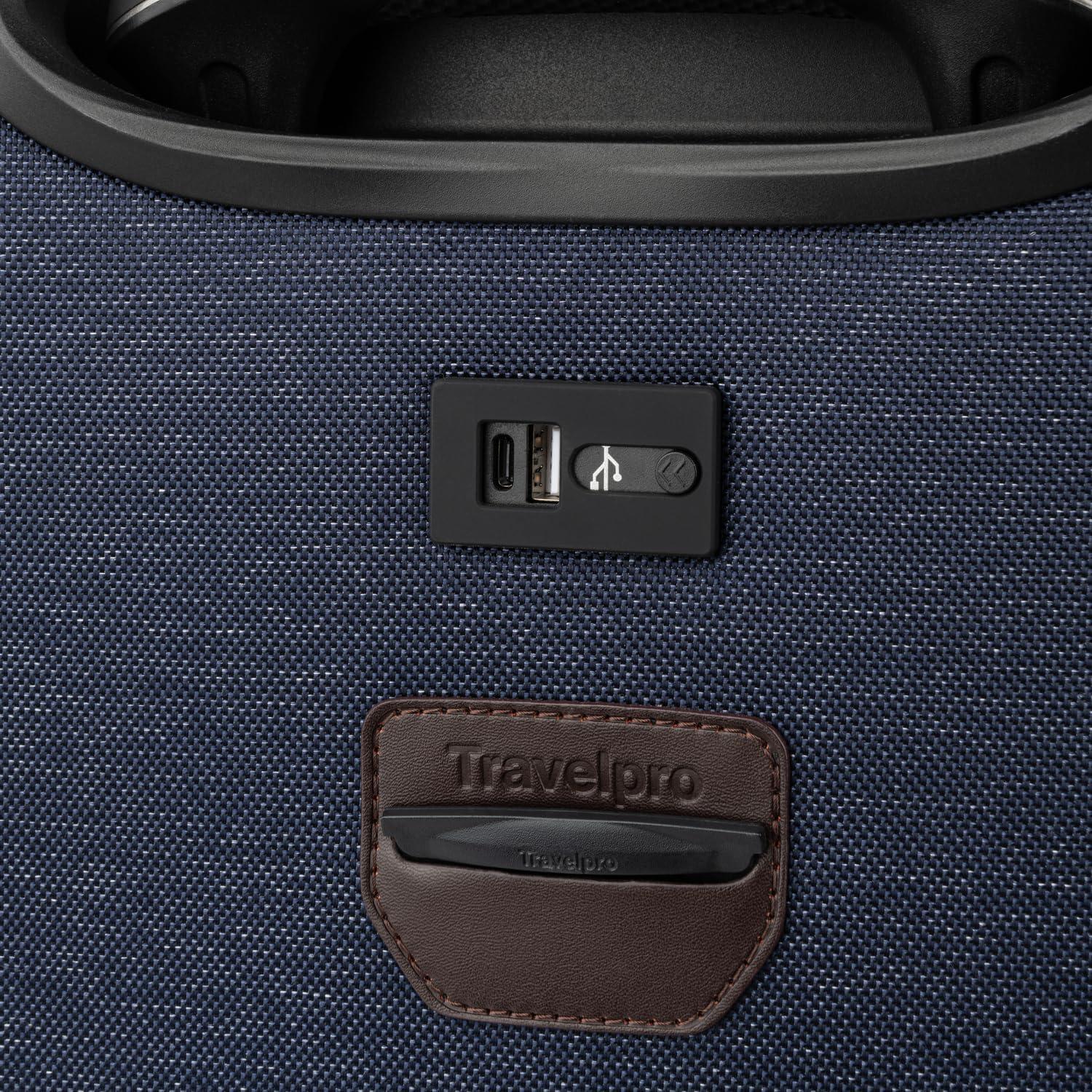 imageTravelpro Platinum Elite Underseat Spinner Tote Bag with USB PortTrue Navy Blue