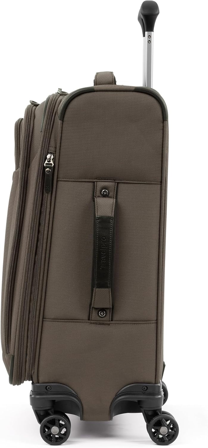 image:imageTravelpro Tourlite Softside 21 Expandable Luggage with 4 Spinner Wheels Lightweight Suitcase CarryOn Espresso Brown