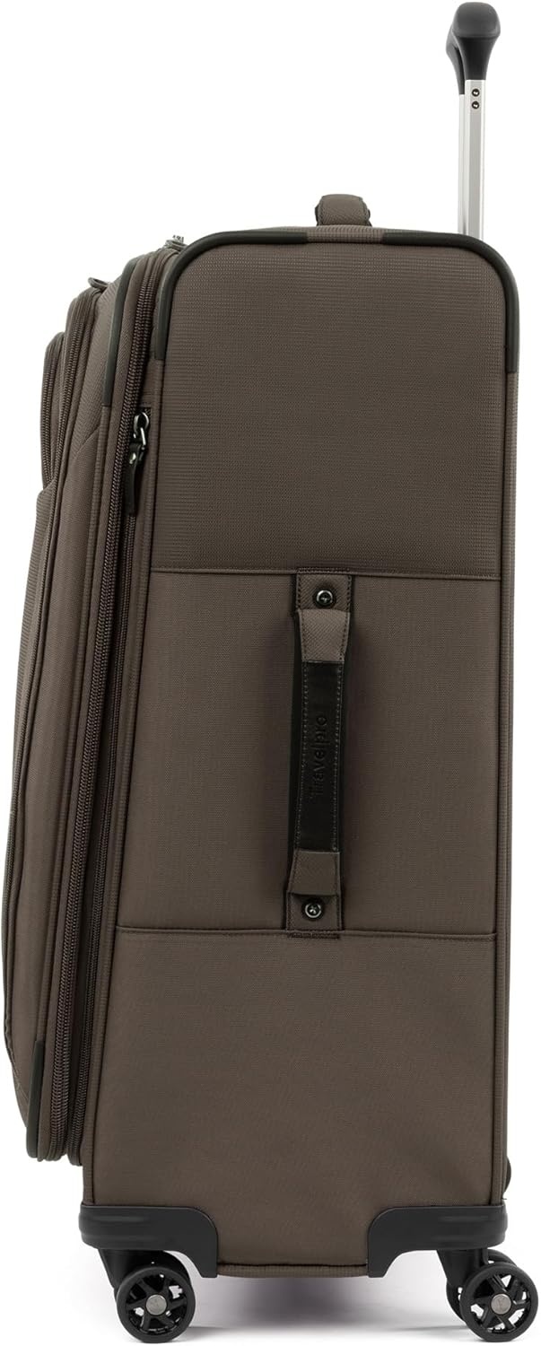 image:imageTravelpro Tourlite Softside 25 Expandable Luggage with 4 Spinner Wheels Lightweight Suitcase Checked Medium Espresso Brown