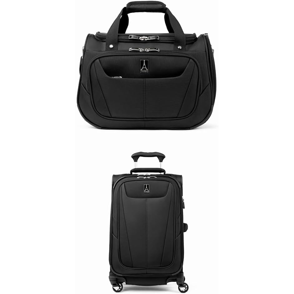 image:imageTravelpro Luggage Maxlite 5 18 Lightweight Carryon Under Seat Tote Travel Black One Size with Carryon 21 Expandable Softside Luggage Black 21Inch