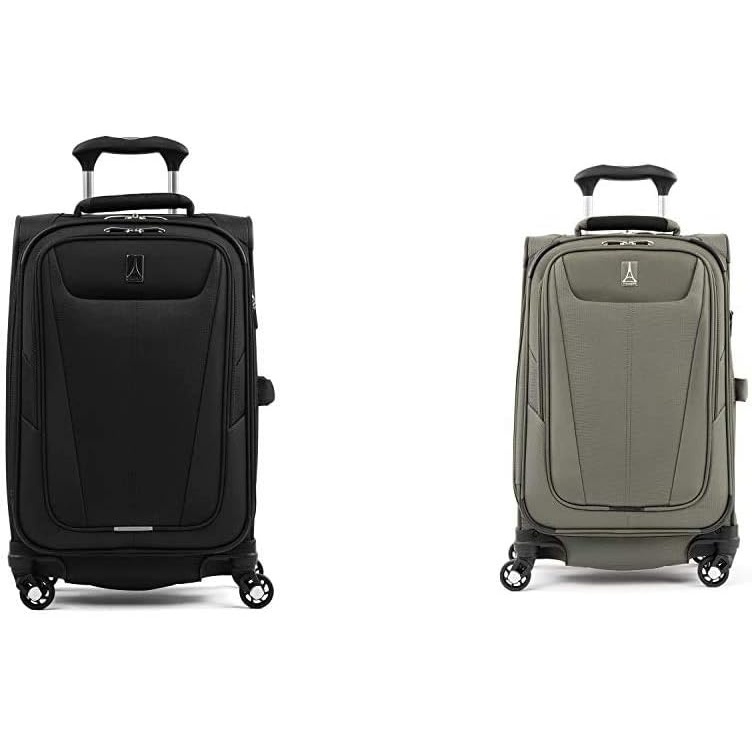 image:imageTravelpro Maxlite 5 Lightweight Carryon 21 Expandable Softside Luggage Black 21Inch with Carryon 21 Expandable Softside Luggage Slate Green 21Inch