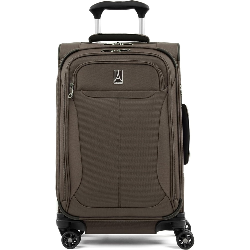 image:imageTravelpro Tourlite Softside 21 Expandable Luggage with 4 Spinner Wheels Lightweight Suitcase CarryOn Espresso Brown