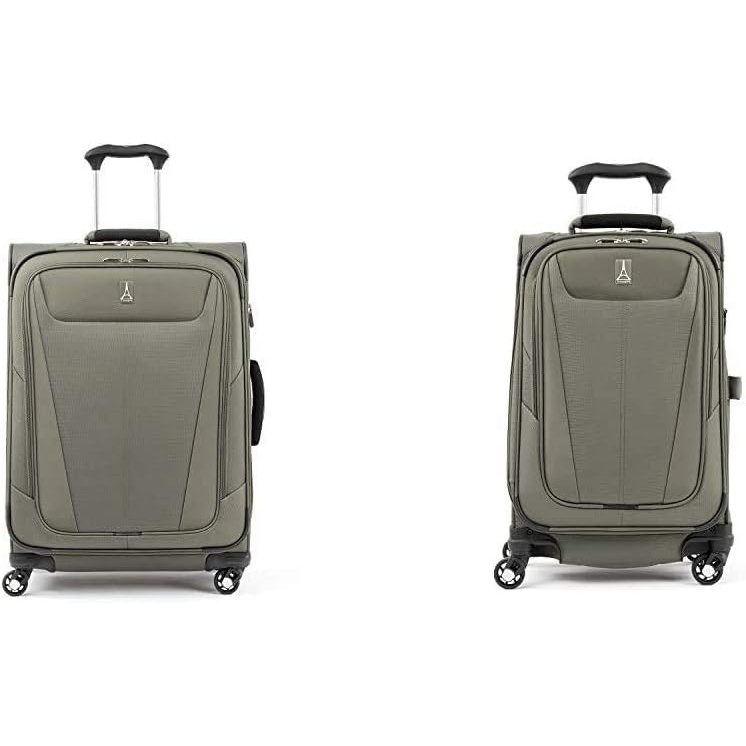 image:imageTravelpro Maxlite 5 Lightweight Checked Medium 25 Expandable Softside Luggage Slate Green 25inch with Carryon 21 Expandable Softside Luggage Slate Green 21Inch
