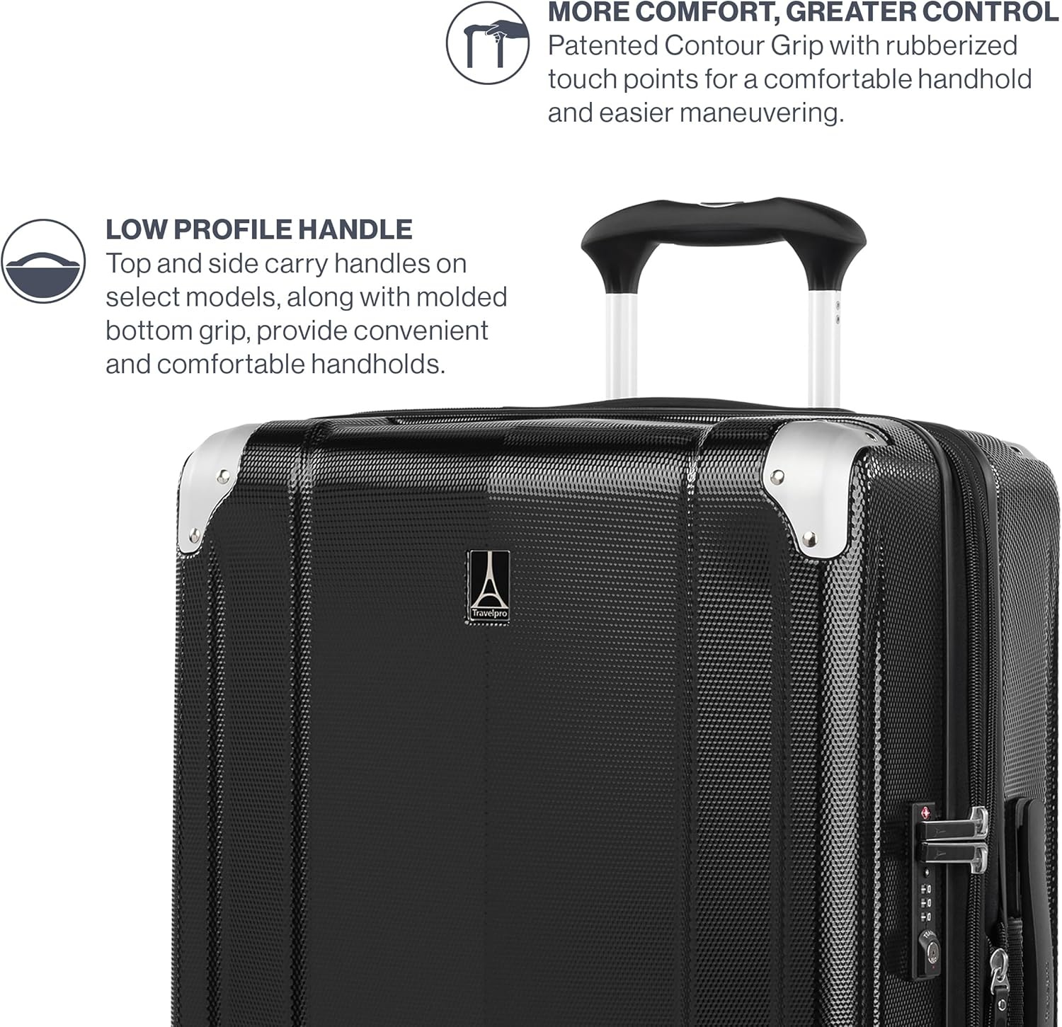 image:imageTravelpro Pathways 3 Hardside Expandable Luggage 8 Spinner Wheels Lightweight Hard Shell Suitcase 2 Piece Set 2125 ChampagneBlack Knight