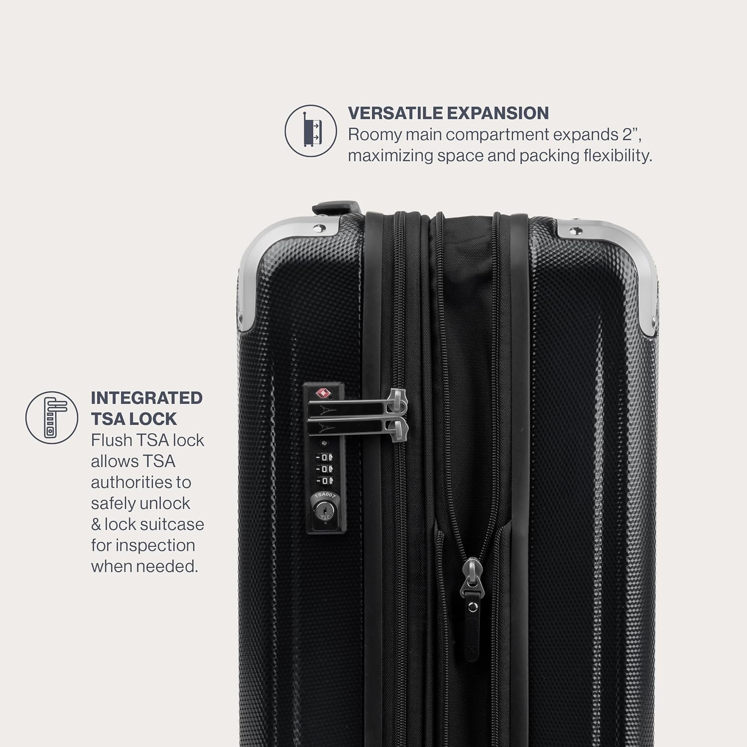 image:imageTravelpro Pathways 3 Hardside Expandable Luggage 8 Spinner Wheels Lightweight Hard Shell Suitcase 2 Piece Set 2125 ChampagneBlack Knight