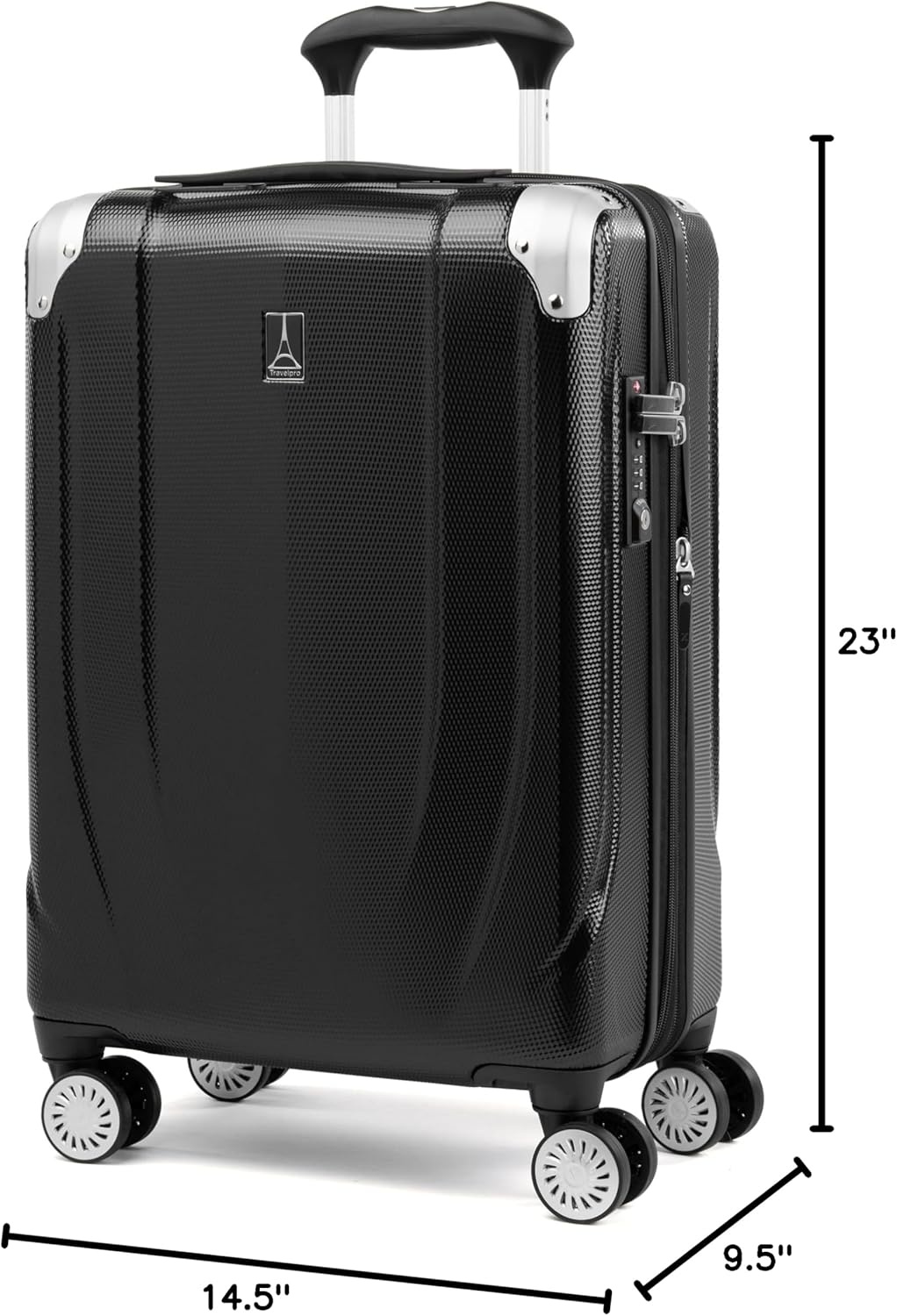 image:imageTravelpro Pathways 3 Hardside Expandable Luggage 8 Spinner Wheels Lightweight Hard Shell Suitcase 2 Piece Set 2125 ChampagneBlack Knight