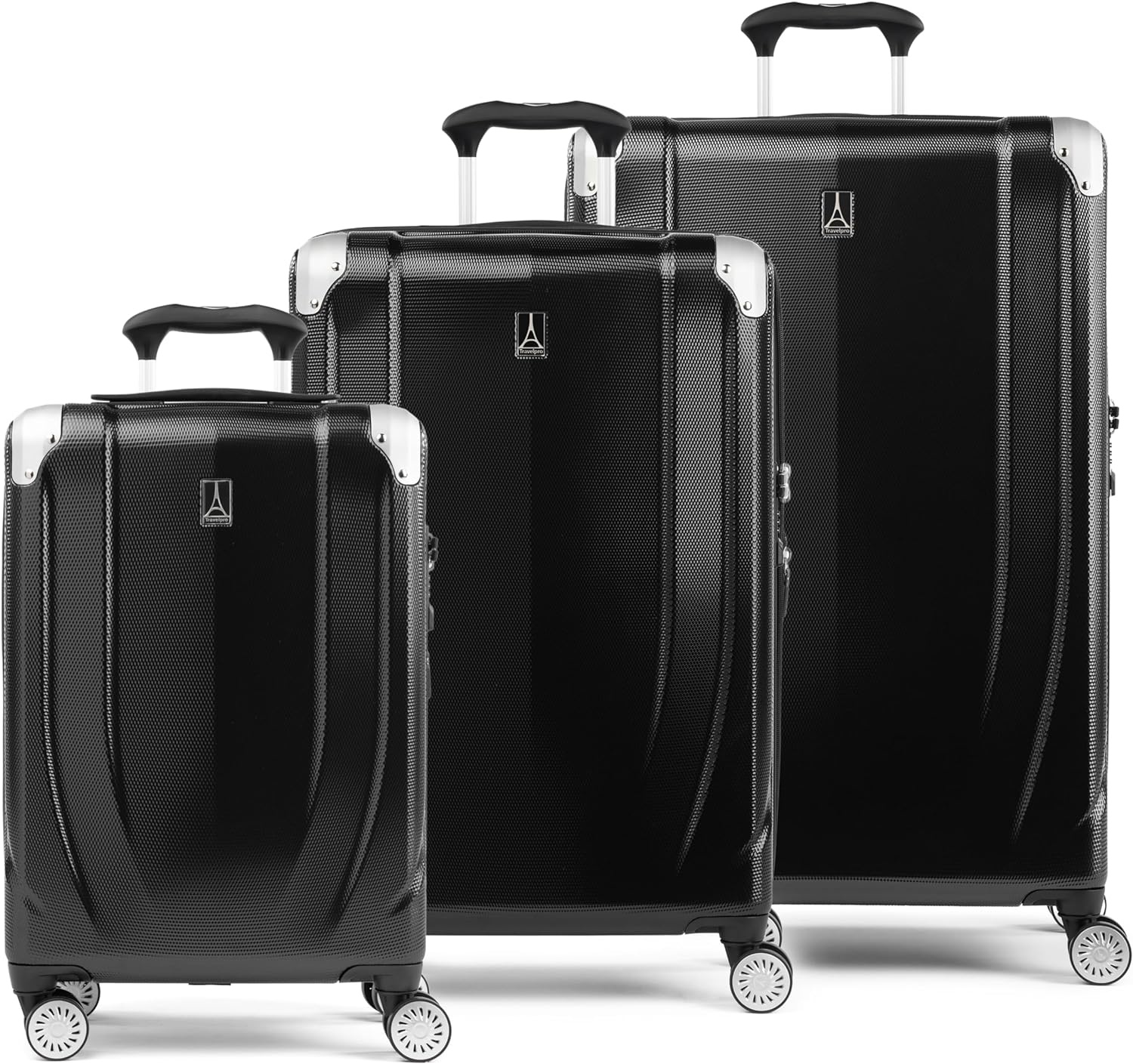 image:imageTravelpro Pathways 3 Hardside Expandable Luggage 8 Spinner Wheels Lightweight Hard Shell Suitcase 2 Piece Set 2125 ChampagneBlack Knight
